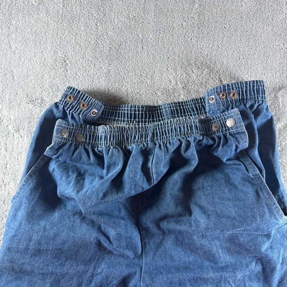 Vintage J Michelle California Denim Pants Medium Wash Elastic Snap‎ Waist Size M - Picture 5 of 9